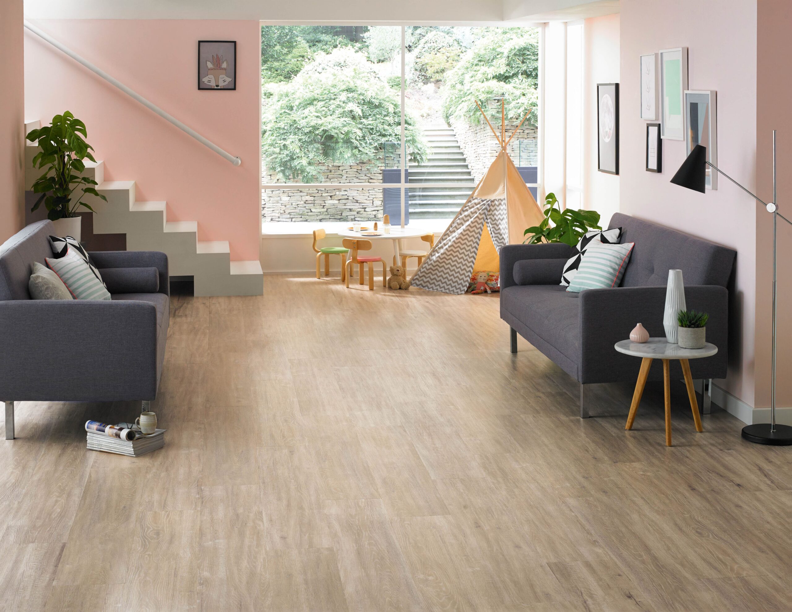 Pearl Oak Vinyl Flooring provided by Sherwood Flooring Company