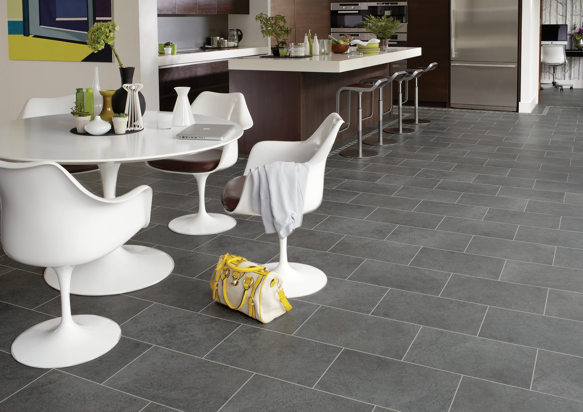 Vinyl Cumbrian Stone in the living room Sherwood Flooring company